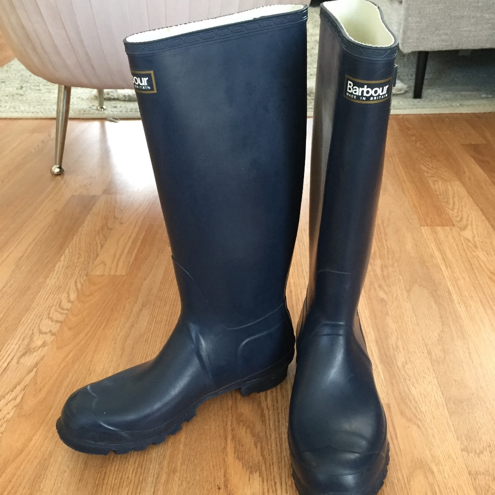 BARBOUR MEN'S BEDE RUBBER WELLINGTON BOOTS